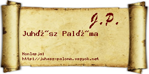 Juhász Palóma névjegykártya